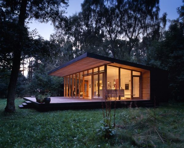 Modern Log Cabin in Zealand Island - Adorable Home |  small .