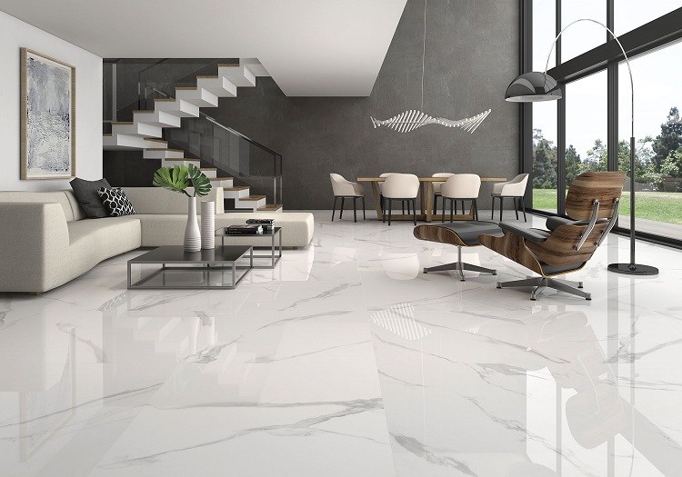 Marble floors - the noble beauty of natural stone in the home interior
