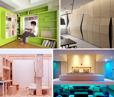 Flexible interiors: 13 shape-shifting small apartments |  Urbani