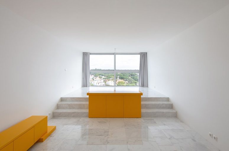 Minimalist Studio Apartment with Bright Yellow Touches - DigsDi