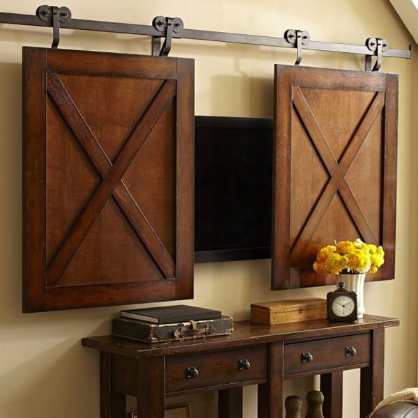 Hiding your TV: 29 trendy ideas for panels and doors 2 |  Новоселье.