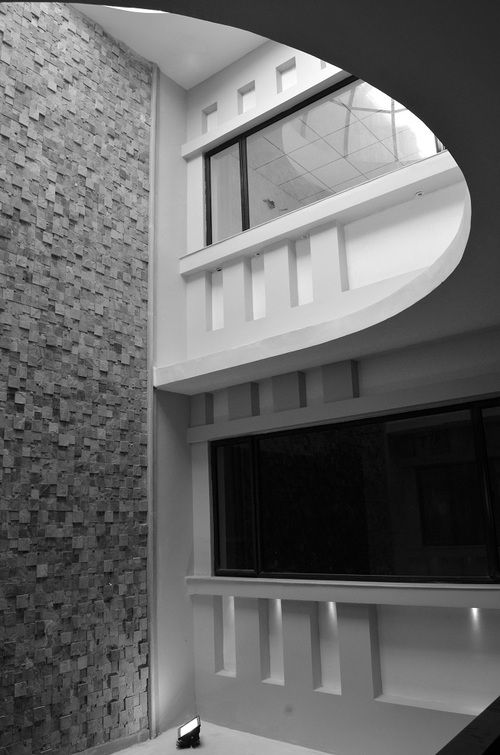 Triple Height Atrium |  Villa design, architect design, house desi