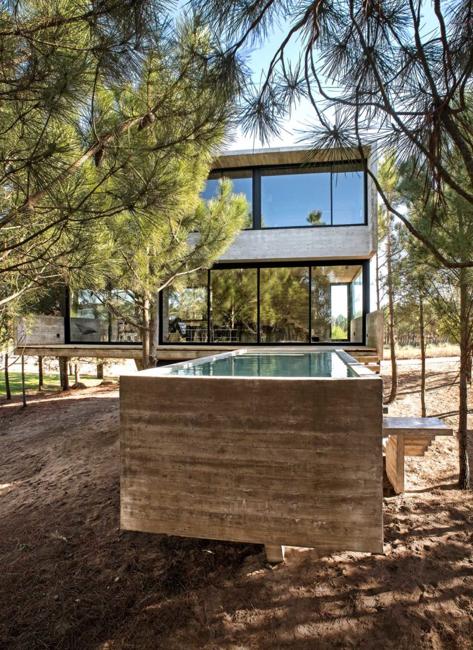 Concrete Outdoor Pool Defying Gravity Modern Home Desi