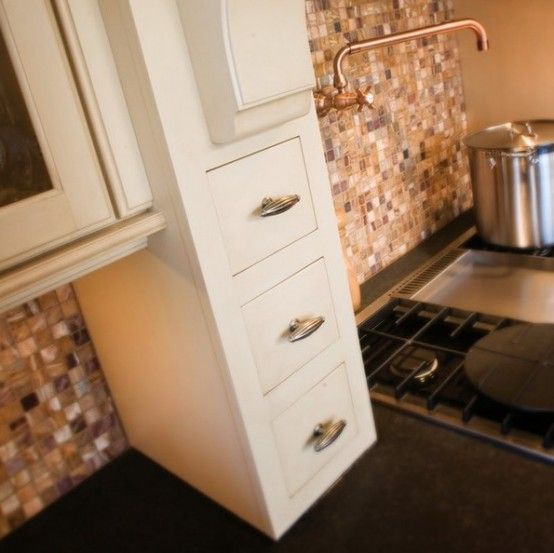 Smart Concealed Kitchen Storage Space |  storage space in the kitchen.
