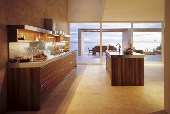 Modern kitchen with linear aesthetics - DigsDi