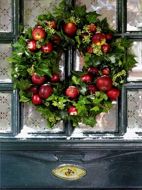 23 cute and delicious apple wreaths for fall home decor |  Hostkransar.
