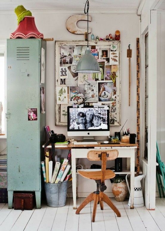 26 Industrial Home Offices That Will Blow Your Mind |  vintage.
