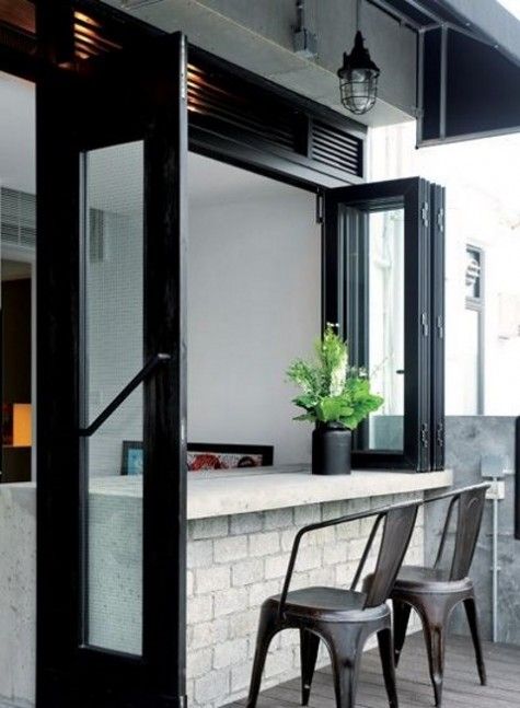 23 ideas for outdoor windows |  Kitchen window bar, passport.