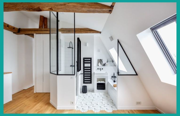Stunning Loft |  Attic design, attic bathroom, attic renovati