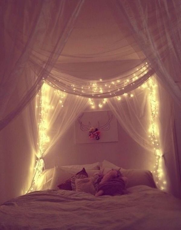 20 Best Romantic Bedrooms With Lighting Ideas |  headboard curtains.