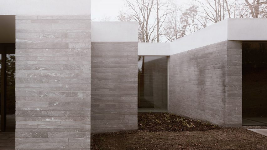 Think Architecture creates a minimal hilltop home in Switzerland