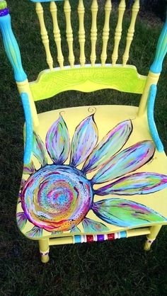 652 Best Fun Painted Chair Ideas Pictures |  Painted Chair, Painted.