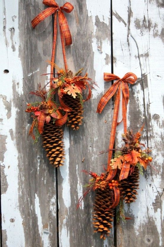 29 Creative Fall Pinecone Decorations You'll Love |  fall .