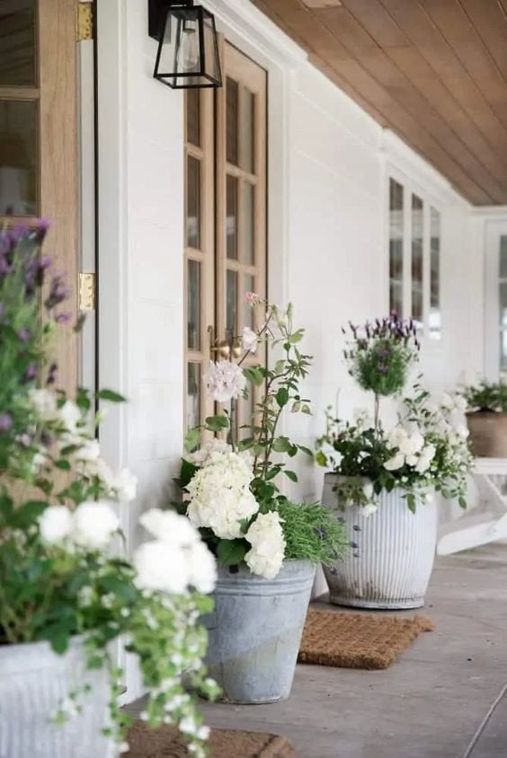 Porch Outdoor Planter Ideas You'll Love - A Blissful Ne
