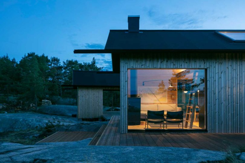 Project Ö is a self-sufficient cabin in the Finnish Archipelago