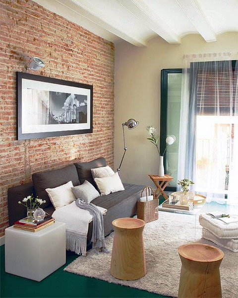 77 cool living rooms with brick walls - DigsDi