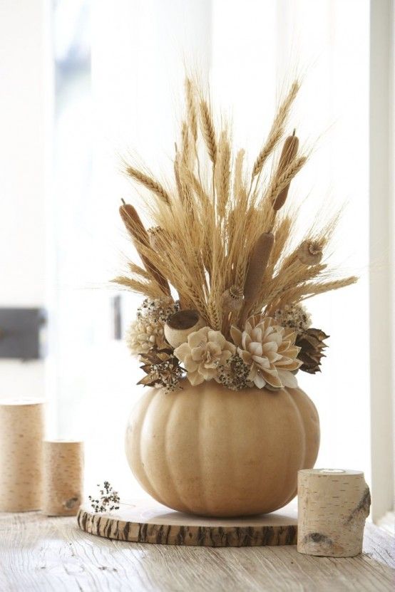 24 Warming and Cozy Wheat Decorations for Fall |  DigsDigs |  fall .