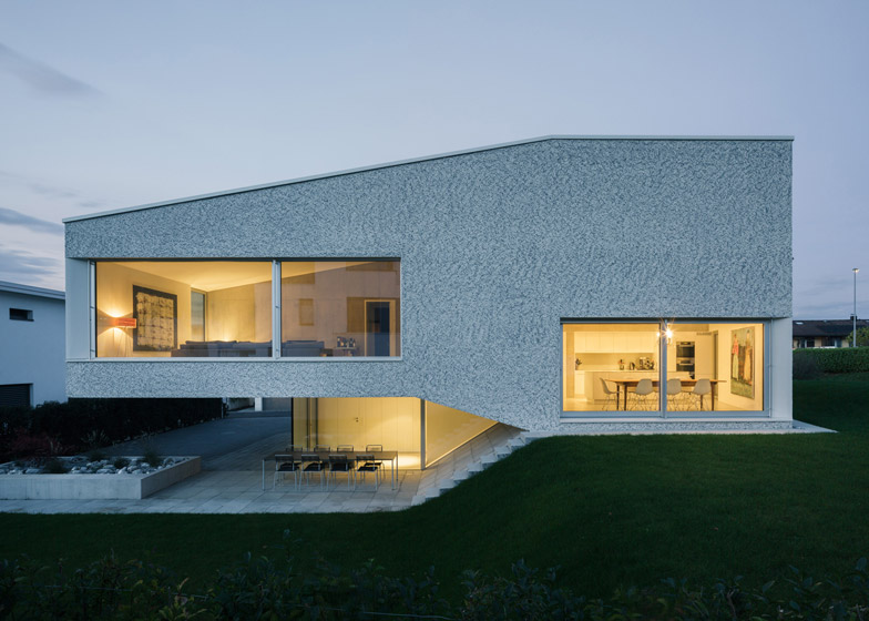 Kit's split-level house works with the slope of the Gard