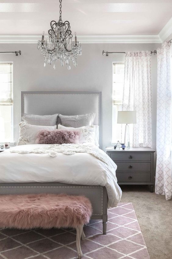 25 Easy Ways To Make A Gray Bedroom Cool |  Decoracao de casa.