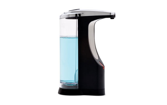 Cool sensor soap pump for kitchen and bathroom from Simplehuman.