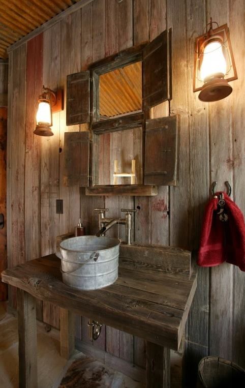 Just a Simple Blog: Rustic Bathroom Ide