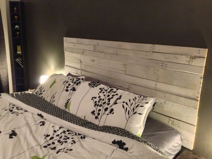 27 Calm and Relaxed Whitewashed Headboards |  Washed white.