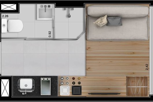 10 square meter apartments: minimizing the living space or maximizing it.