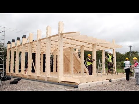 How was it made?  Building a plywood house - YouTu