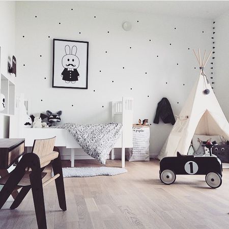 The Nordic Nursery: Children's room with a Scandinavian stable