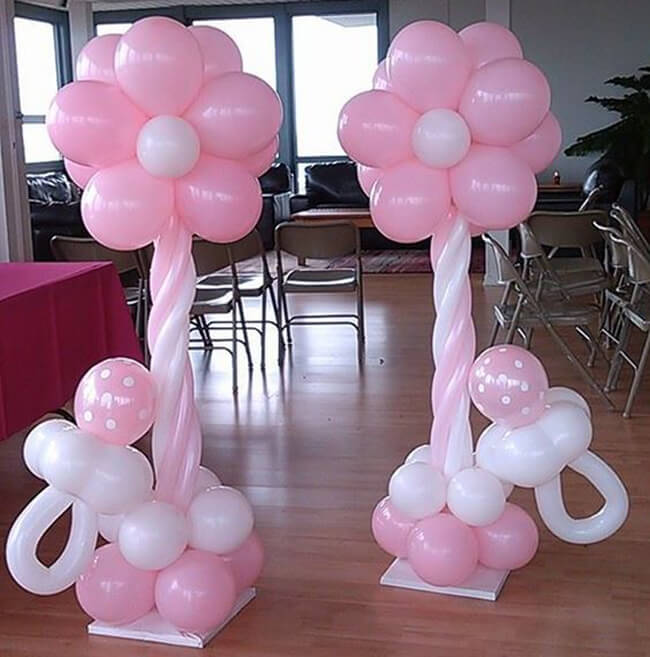 How original are baby shower balloon decorations?  My decor idea
