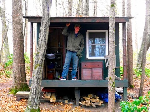 Found!  - Secret hidden tiny house retreat deep in the forest.