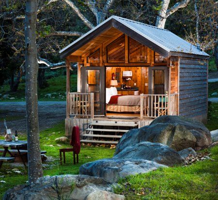 tiny cabin retreat |  Tiny House, House Styles, Tiny Cabi