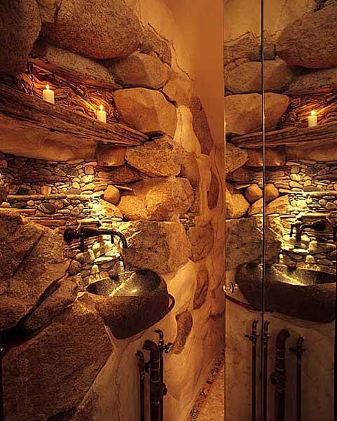61 Wonderful Stone Bathroom Designs - DigsDi