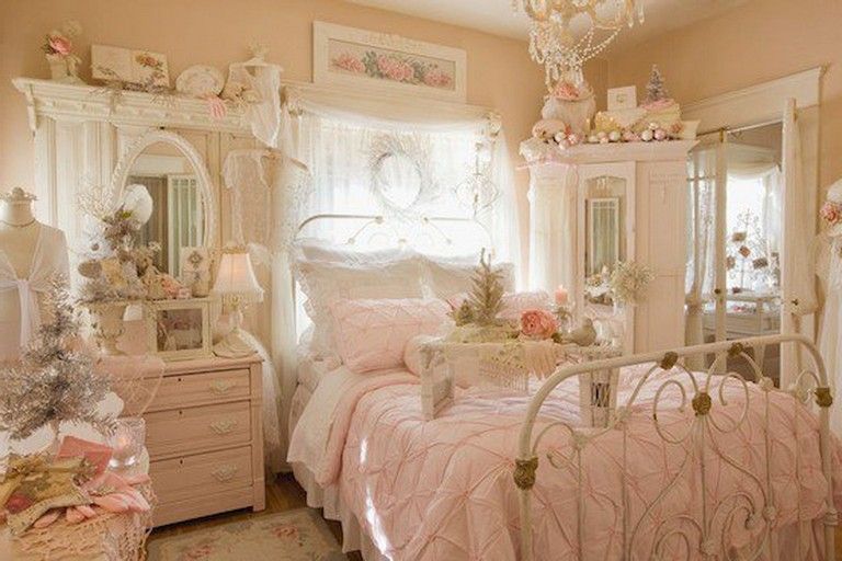 85+ Sweet Shabby Chic Bedroom Decor Furniture Inspirations.