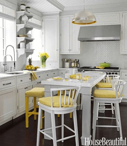 How to make mustard yellow in your small kitchen decor |  small .