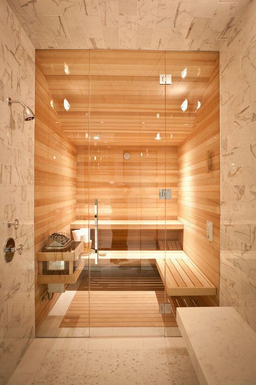 A bit of luxury: 35 stylish steam rooms for the home | project to do.