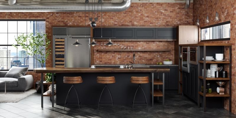 Kitchen Stories: A Sublime Interpretation of Industrial Style |  Loft interior.