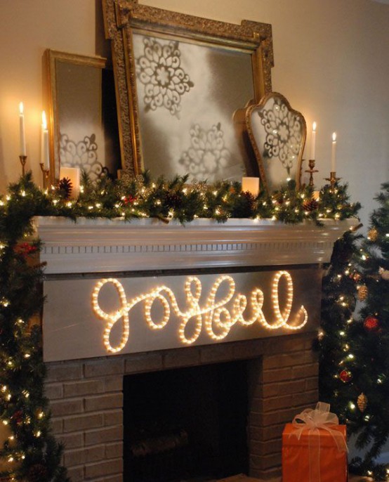 Beautiful interior decorating ideas with Christmas lights