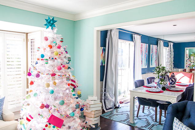 Vacation Rental Tour Pt 3: Candy Color Tree |  pencil shavings.