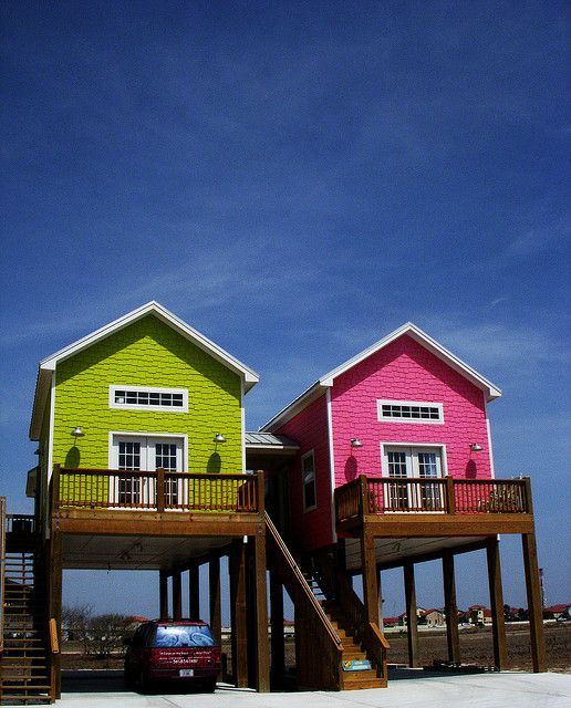 Coastal hut on stilts