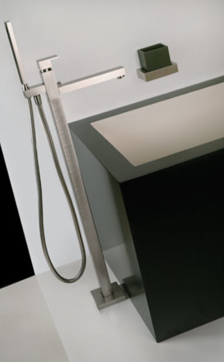 Gessi |  Rettangolo floor pan set |  Bathroom design, Bathro