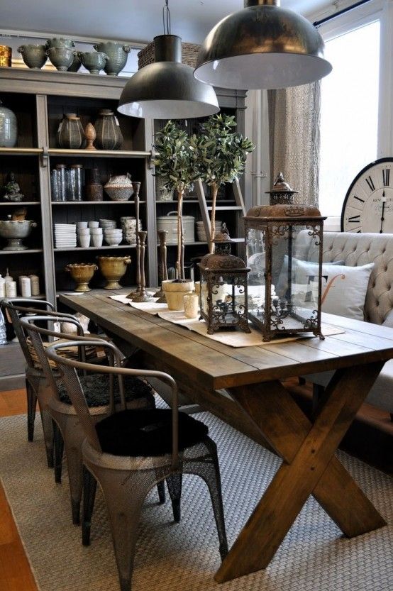 Cool industrial dining rooms and zones