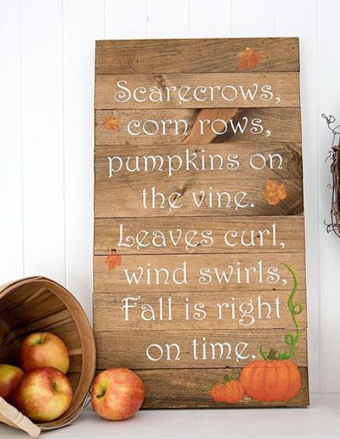 Creative and cute autumn signs to welcome autumn