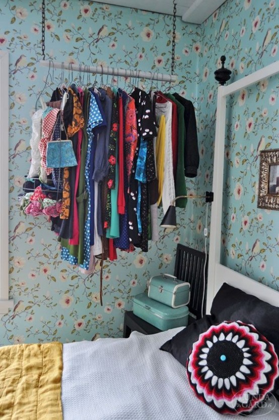 Creative clothing storage solutions for small spaces