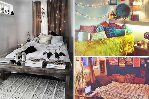 Decorate a boho chic bedroom