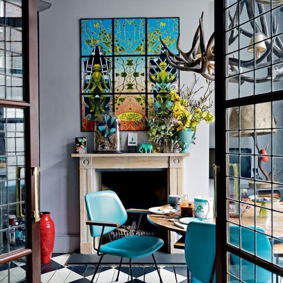 Eclectic Townhouse Whimsical Art