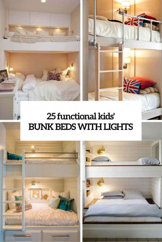 45 functional and stylish bunk beds for kids with lights - DigsDi