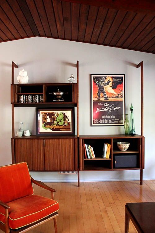 Functional mid-century wall units