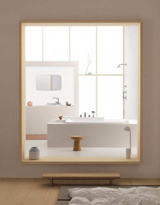 Good looking and flexible collection of bathroom products Axor Bouroullec