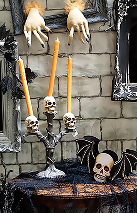 Halloween candle holder